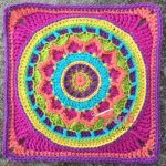 Dream Circle 12″ Crochet Square and Mandala