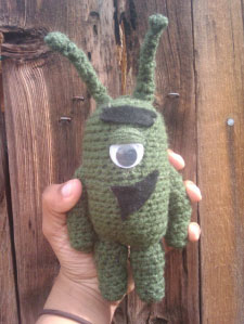 Free Crochet Plankton (from spongebob) Pattern