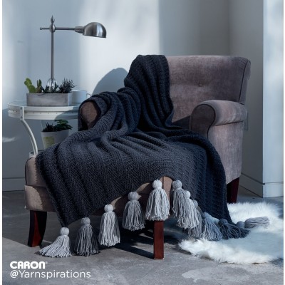 Crochet Tasseled Throw Free Easy Pattern