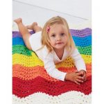 Bernat End of the Rainbow Blanket Free Crochet Pattern