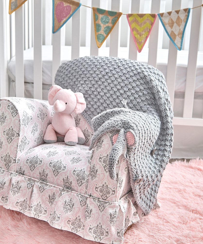 Elephant Baby Blanket Free Crochet Pattern