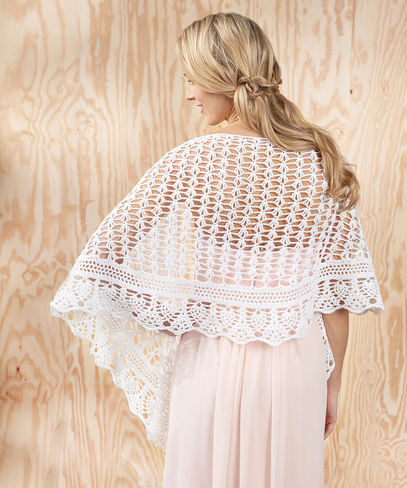 Gardenia Shawl Free Crochet Pattern