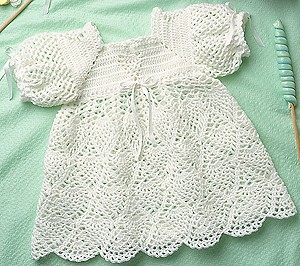 crochet baby christmas dress pattern