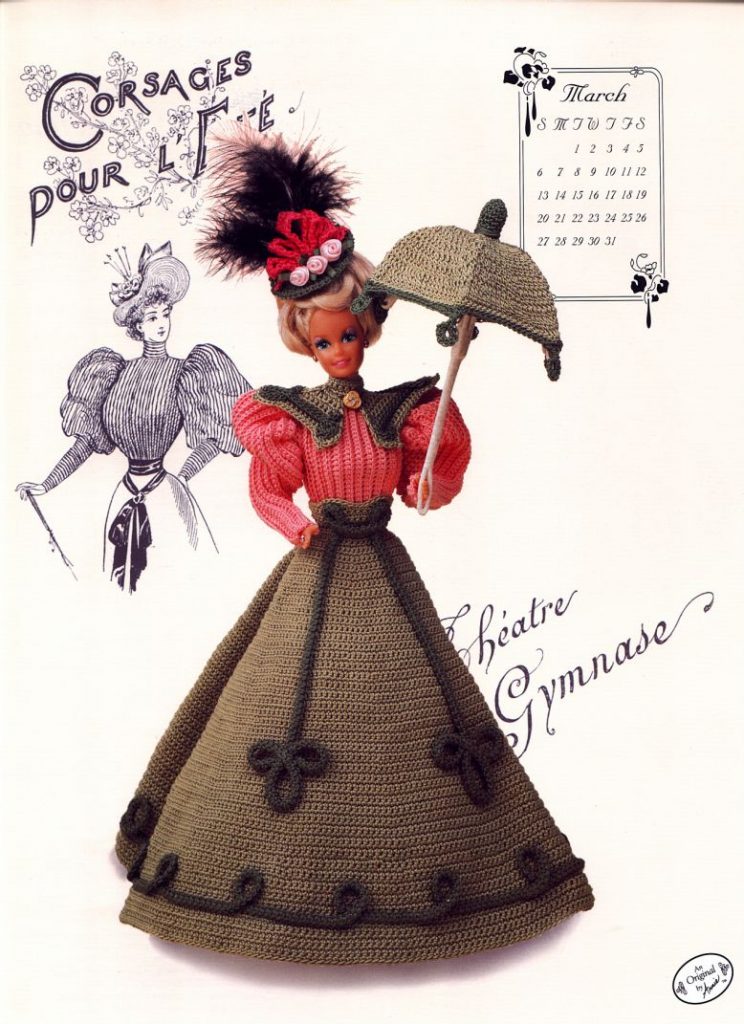 Miss March Barbie Crochet Dress Pattern
