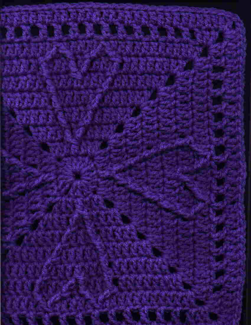 Cable Heart Free Crochet Square Pattern 12 Inch ⋆ Crochet