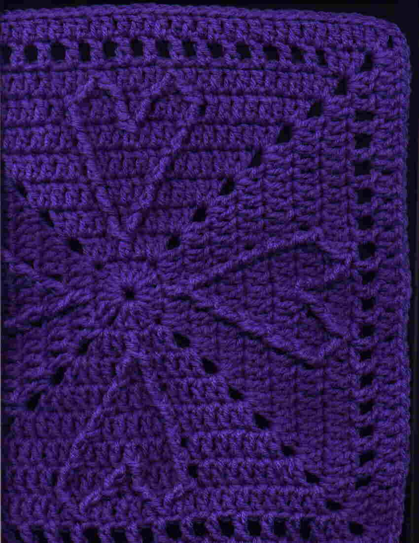 Cable Heart Free Crochet Square Pattern 12 Inch ⋆ Crochet