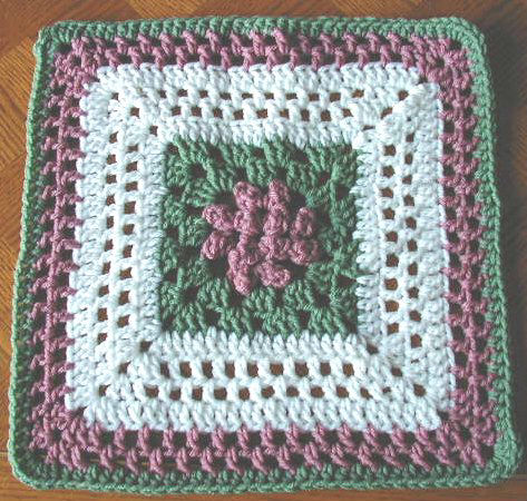 Canadian Spring Free Crochet Square Pattern 12 Inch