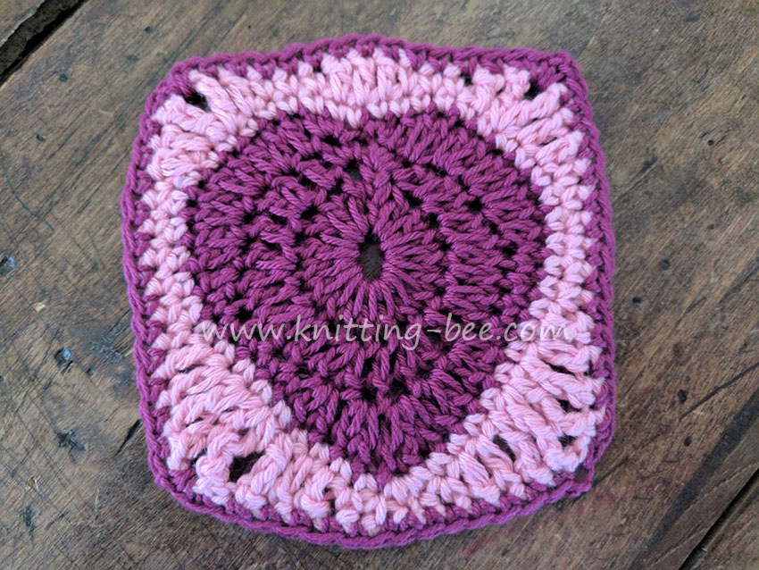 Heart in a Granny Square Crochet Free Step by Step Tutorial