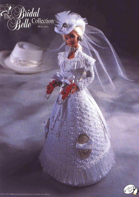 Doll's Crochet Wedding Dress Pattern | ChicVintagePatterns