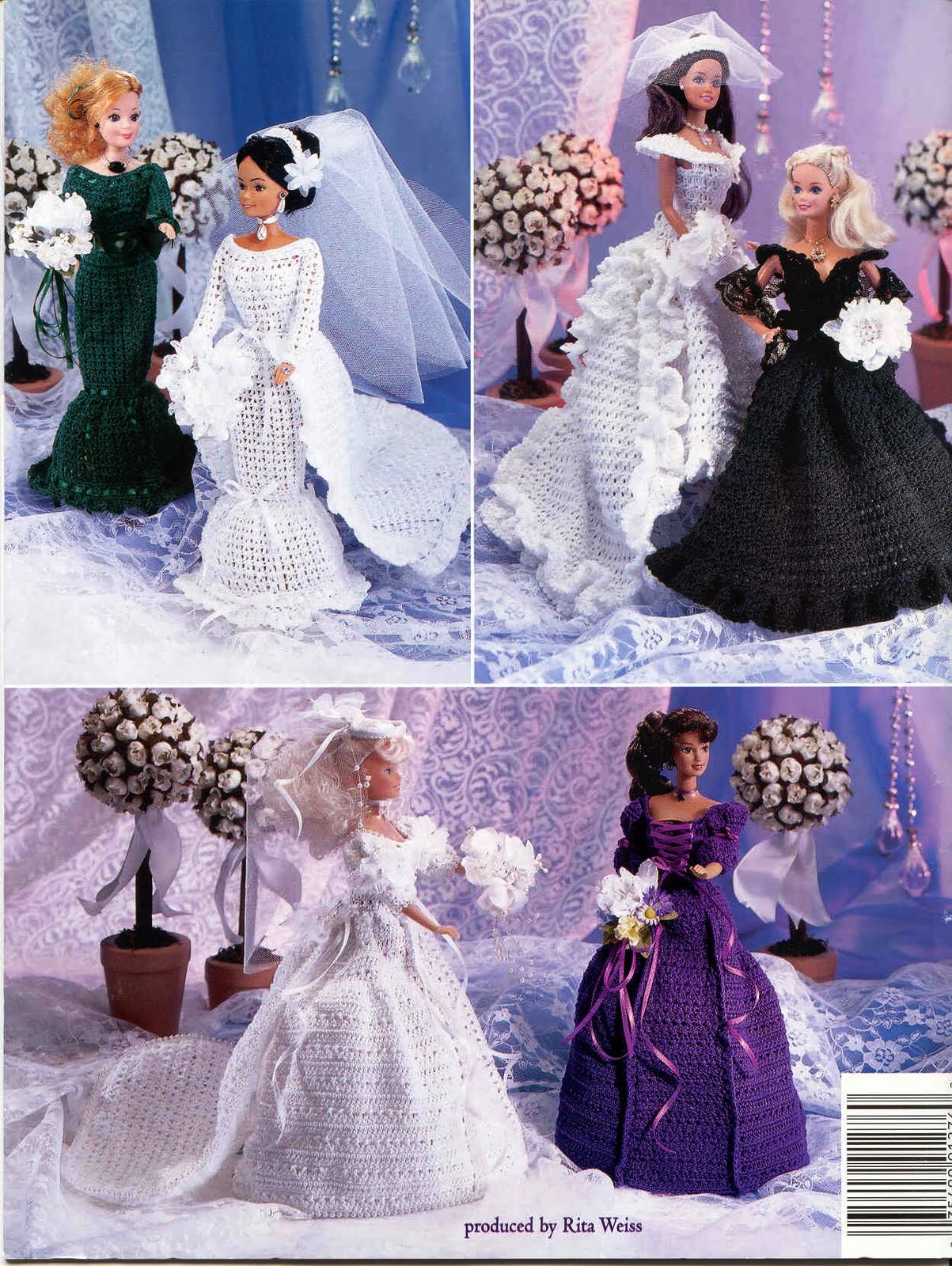 Wedding Day Fashion Doll and Barbie Crochet Dress Patterns