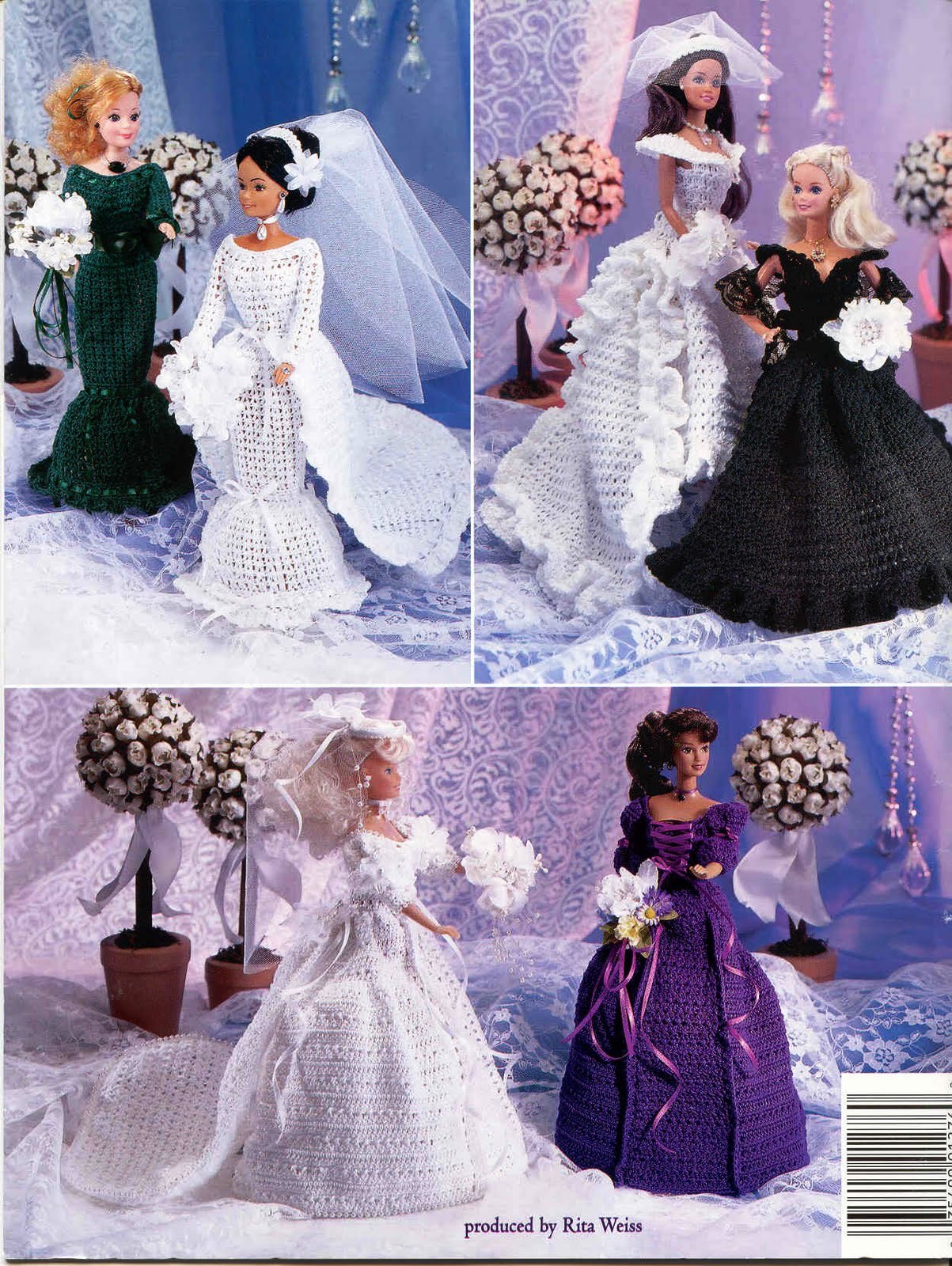 Wedding Day Fashion Doll and Barbie Crochet Dress Patterns ⋆ Crochet