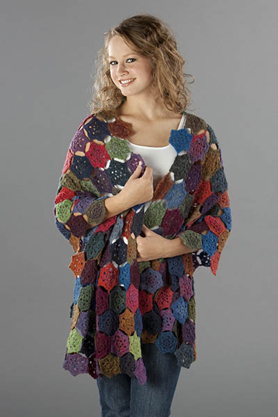 Poesie Medallion Crochet Shawl Free Crochet Pattern