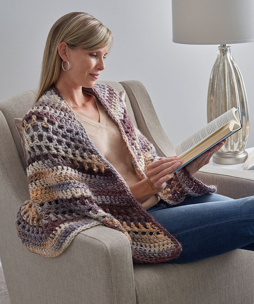 Wrap-ture Crocheted Shawl Free Pattern