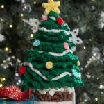 Christmas Tree Jar Topper Free Crochet Pattern