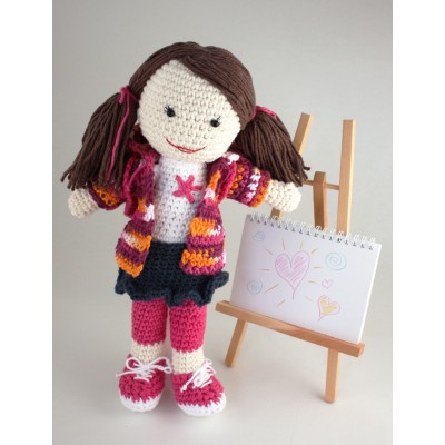 Back to School Lily Doll Free Crochet Pattern