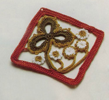 Crochet Flower Square Free Pattern