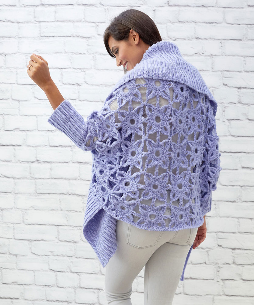 Granny Lace Crochet Cardigan Free Pattern