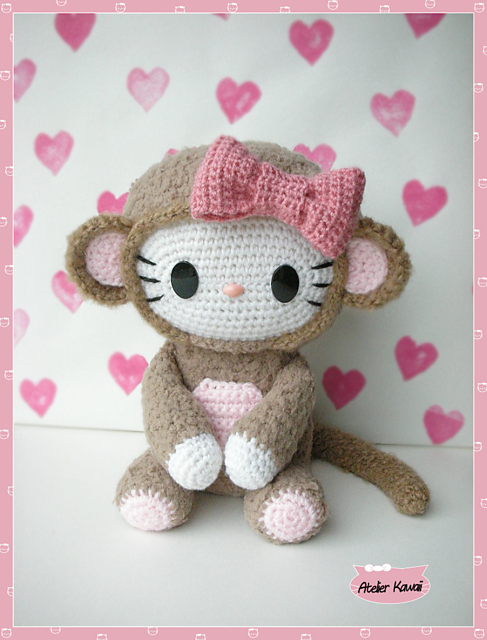 Hello Monkey Free Crochet Softies Amigurumi
