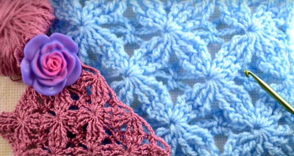 Velvet Stars Crochet Stitch Free Step by Step Crochet Tutorial Video