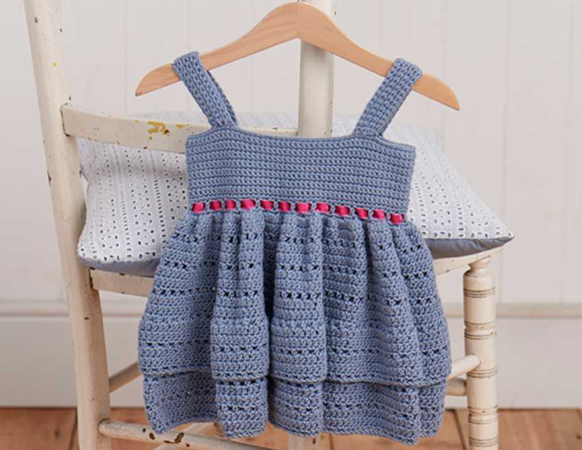 crochet baby gown