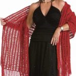 Free Crochet Pattern for a Red Shawl
