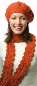 Free Pattern - One-Skein Crochet Beret & Scarf