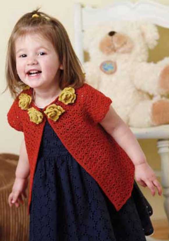 Free Crochet Pattern for a Baby Girl Cardigan
