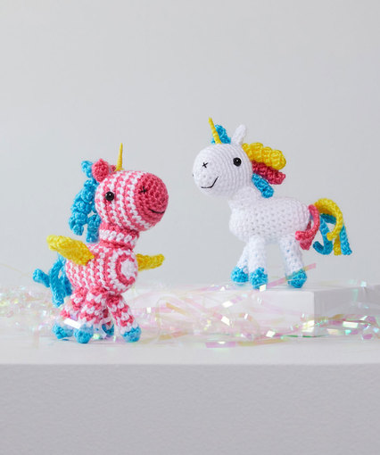 Free Crochet Pattern for Sparkle and Shimmer Unicorns