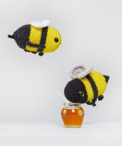 Free Knitting Pattern for a Bumblebee