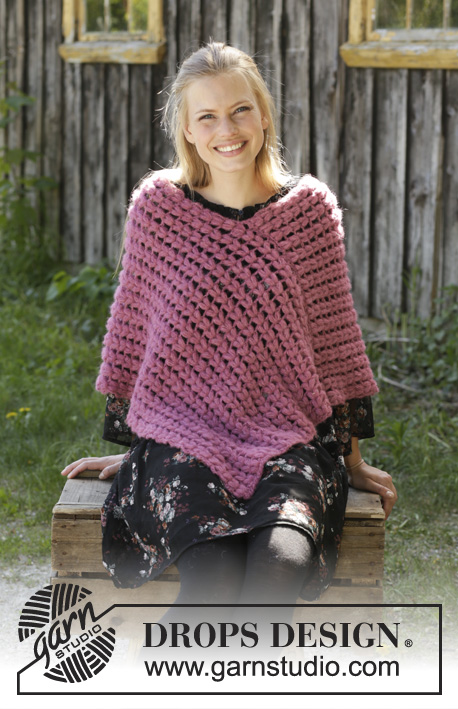 Free Crochet Pattern for a Puff Stitch Poncho