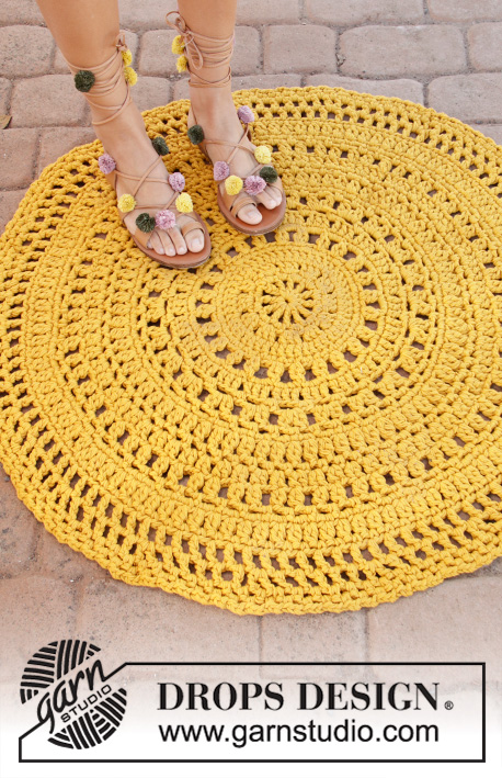 Free Crochet Pattern for a Round Carpet Rug
