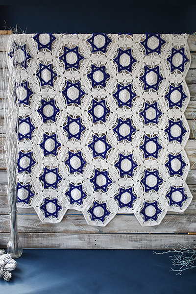 Free Crochet Pattern for a Hanukkah Throw