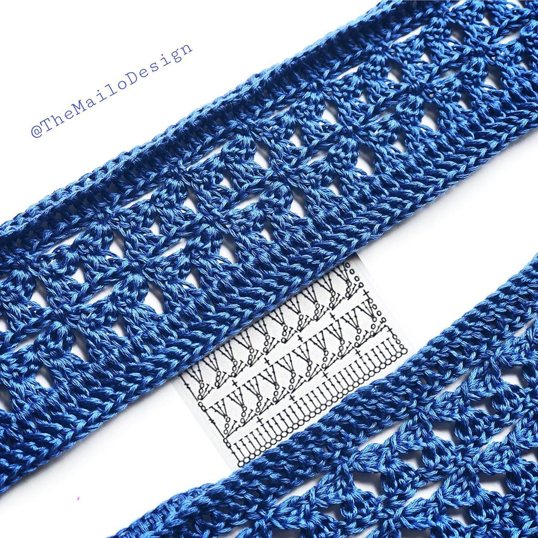 Fancy Stripe Crochet Diagram Stitch