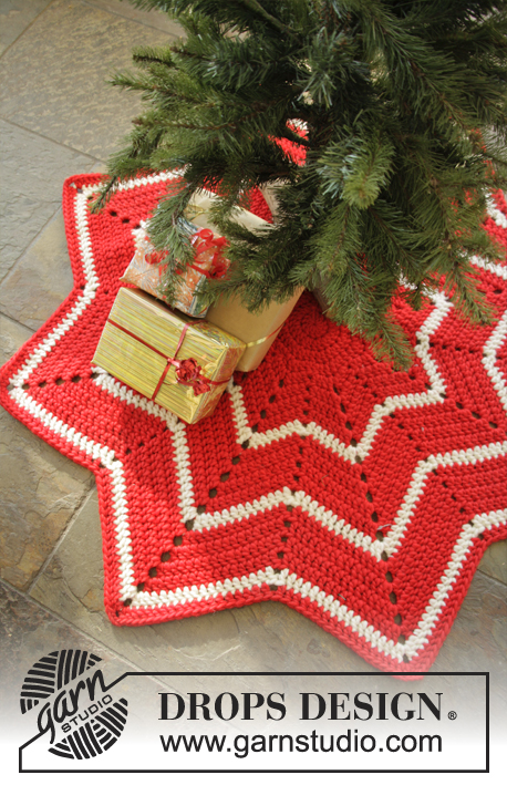 Free crochet rug star pattern