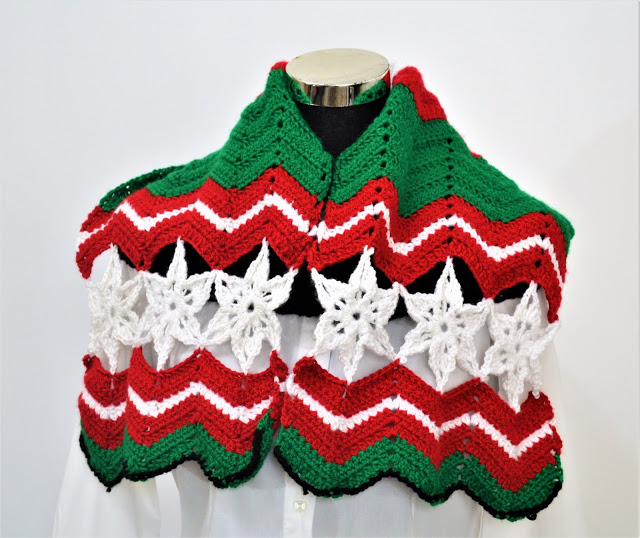 All about Christmas crochet scarf pattern