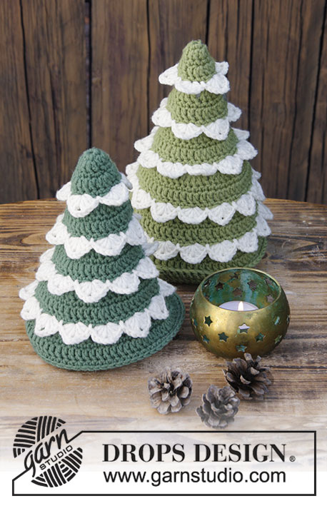 Crochet tree forest for Xmas pattern