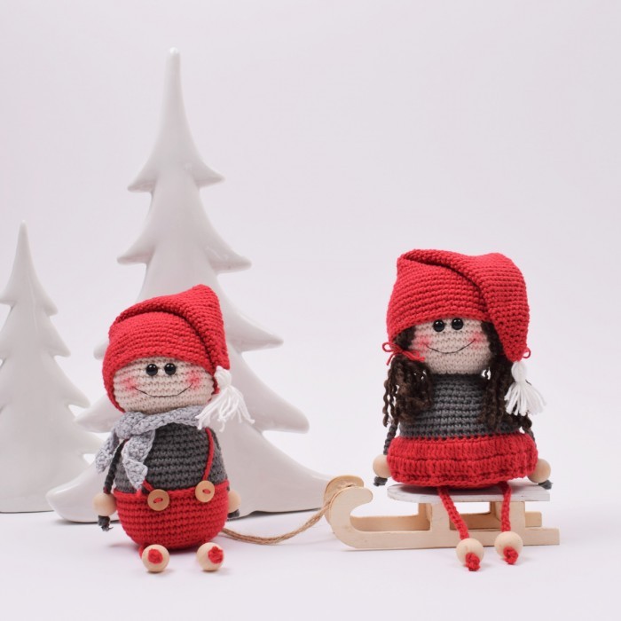 Crocheted Elf Couple pattern