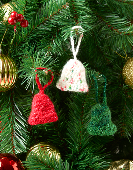 Easy bell ornament to crochet for the Xmas tree