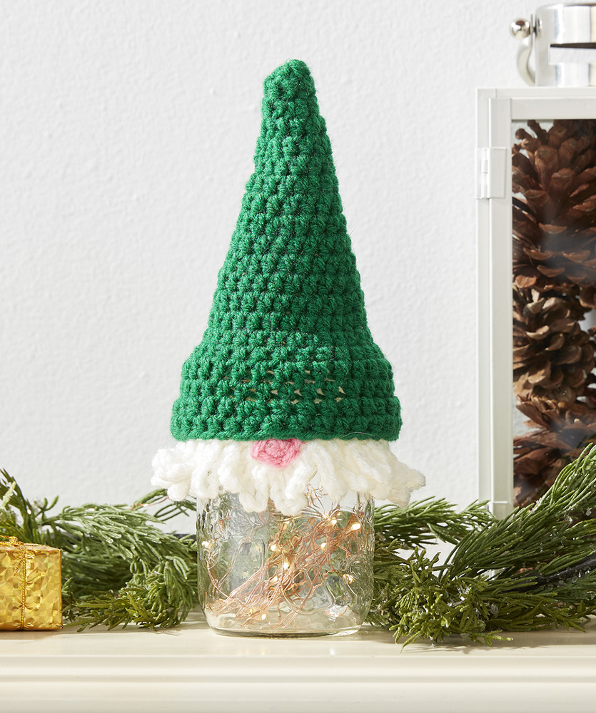Santa Hat Home decor to crochet with this free pattern