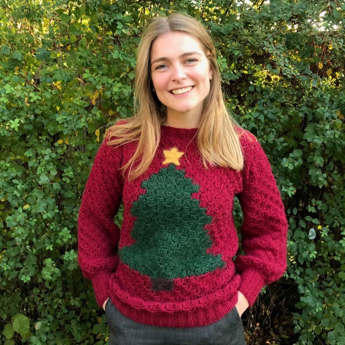 Free crochet Christmas sweater pattern