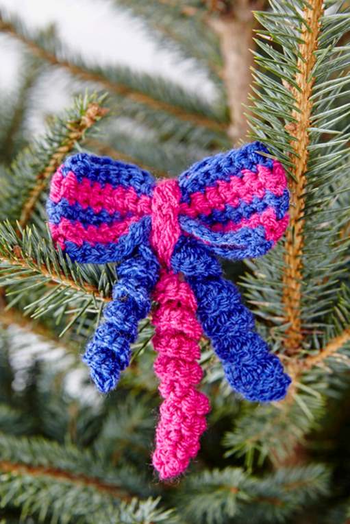 Free crochet bow pattern