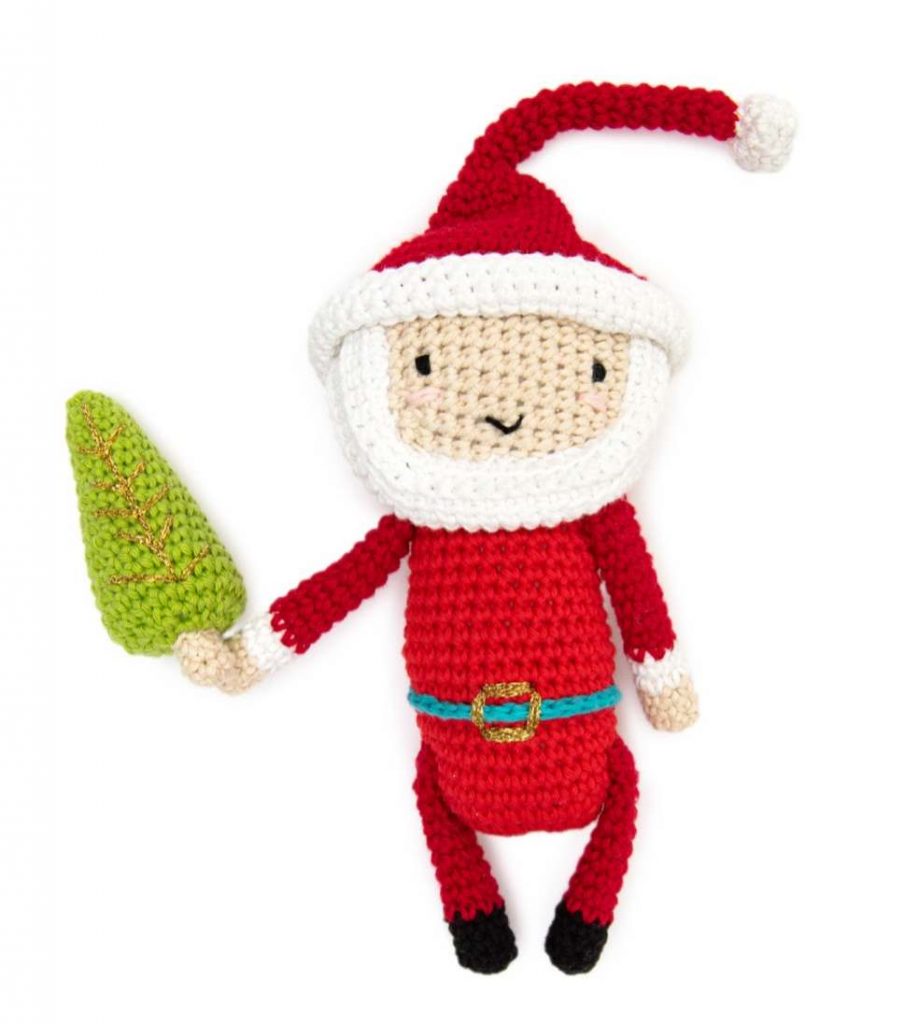 Free crochet pattern for a Santa amigurumi