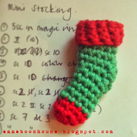 Mini Crochet Stocking pattern