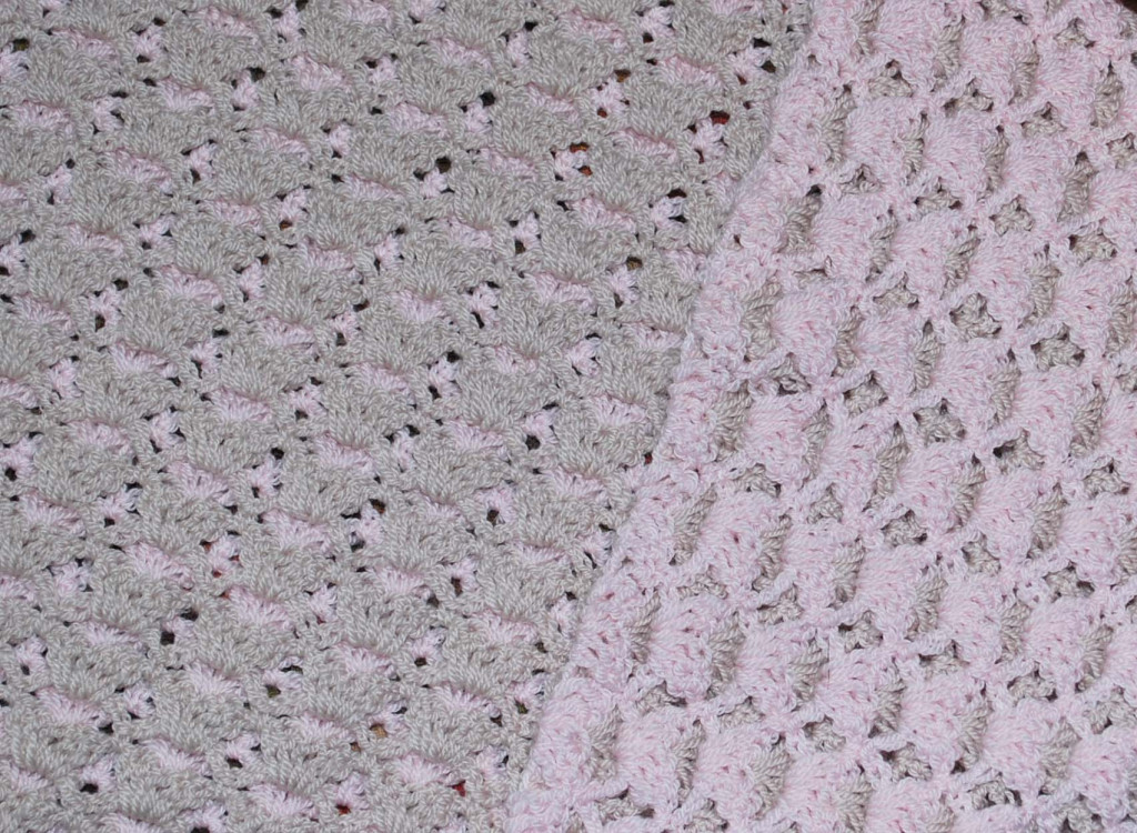 Reversible Shell Baby Blanket crochet pattern