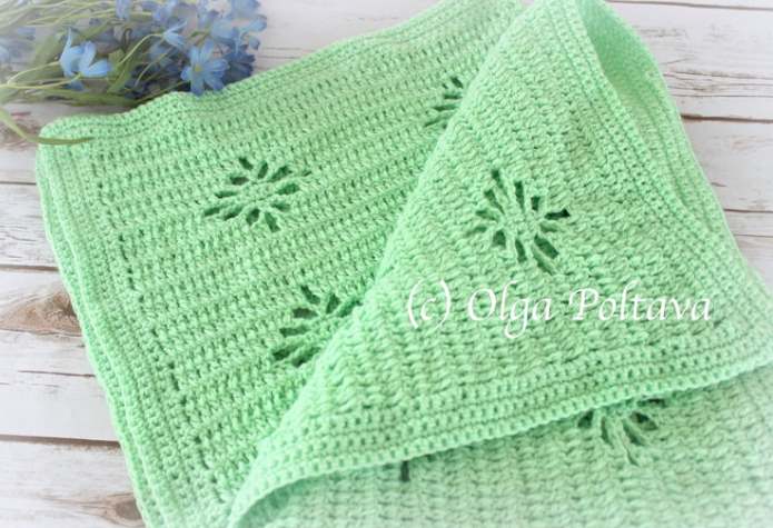 Simple Spider Stitch Blanket Crochet Pattern