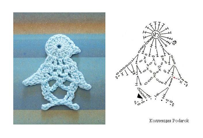 Penguin Motif crochet pattern