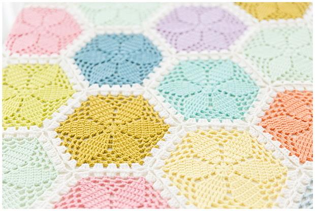 Crochet Pattern Of Flower Motif Blanket