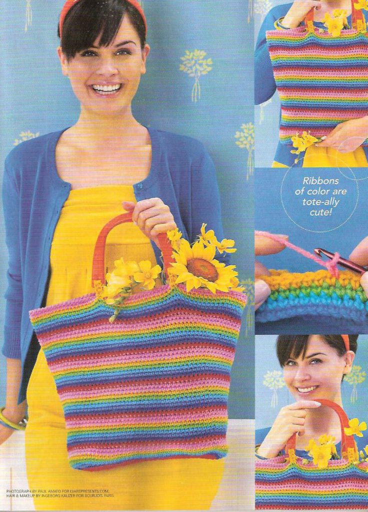 Crochet pattern for a carry tote