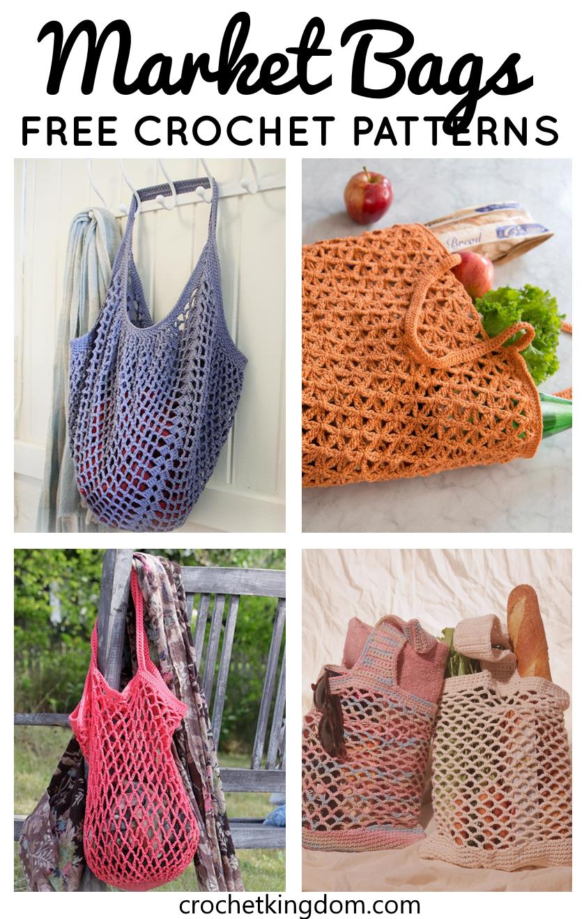 Free Crochet Farmer's Market Bag Pattern ⋆ Crochet Kingdom