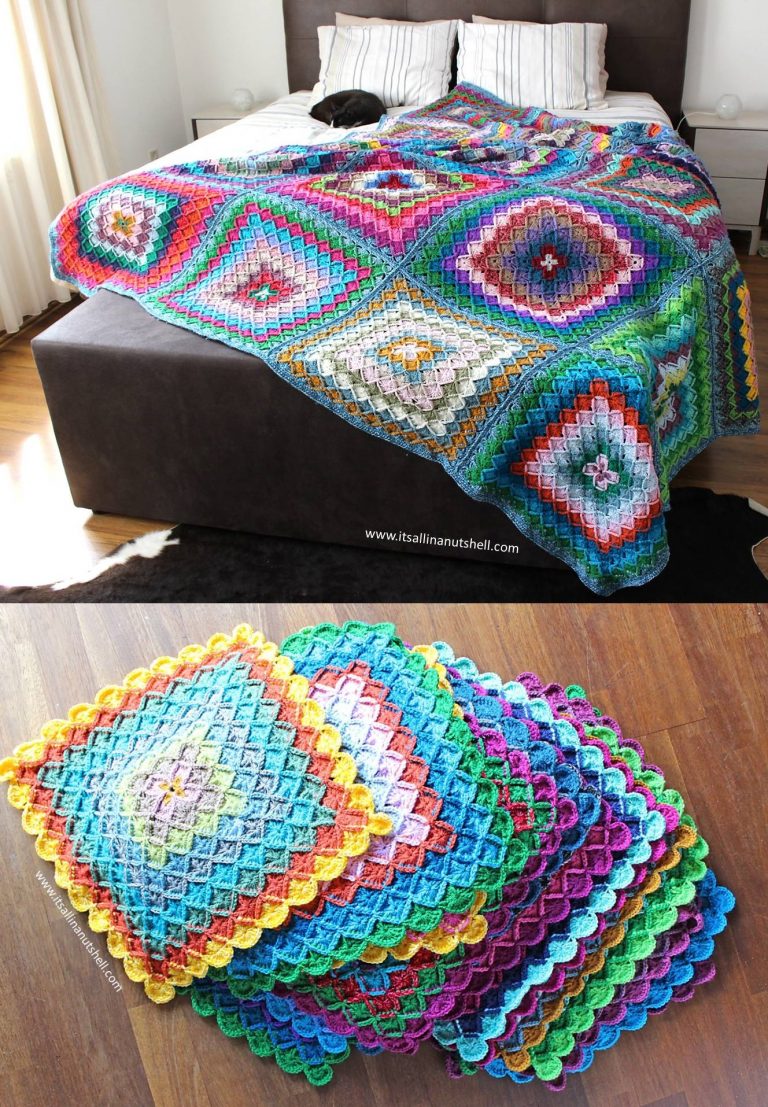 Free Crochet Pattern for a Bavarian Buster Blanket ⋆ Crochet Kingdom